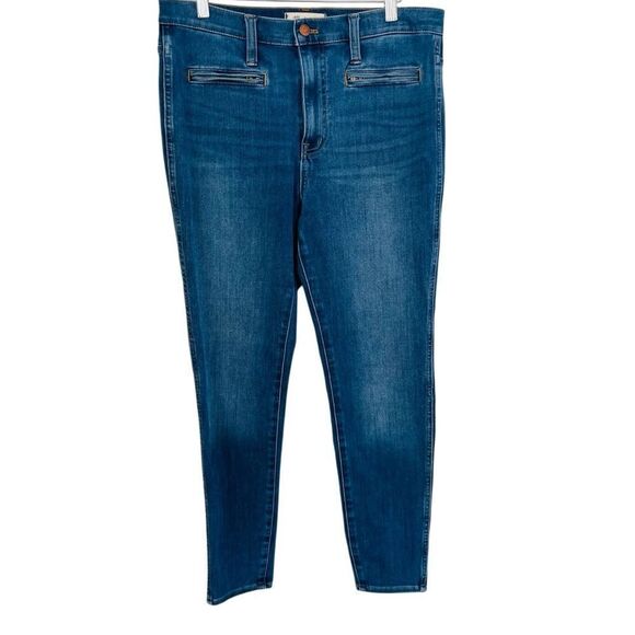 MADEWELL 10" High-Rise Roadtripper Jeggings in Ellerby Wash: Zip Pocket Edition - Picture 6 of 10